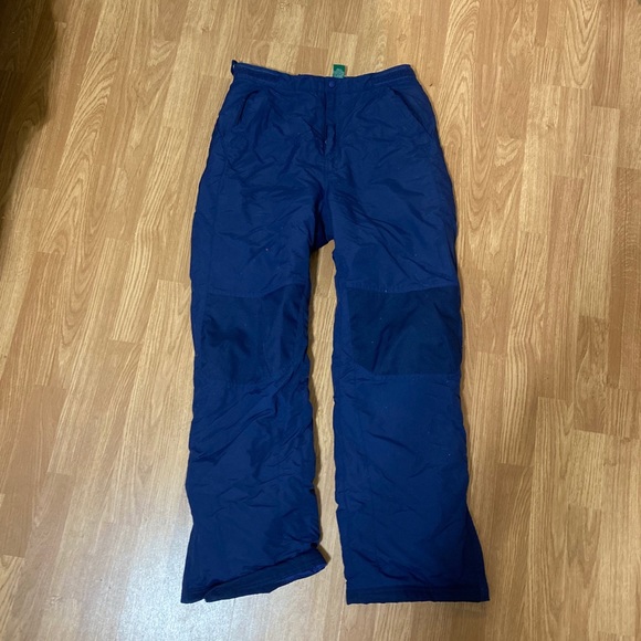 L.L. Bean Navy Snowpants - Picture 1 of 7